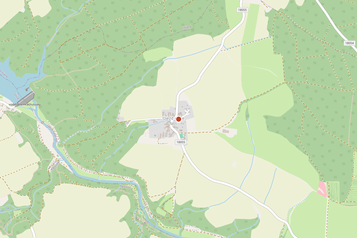 Mapa s umístěním provozovny na adrese Újezd nade Mží 56, 330 33 Újezd nade Mží